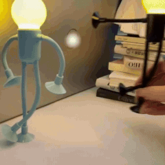 Veilleuse LED d'ambiance flexible à lueur chaleureuse | Design sans fil pour une atmosphère cosy