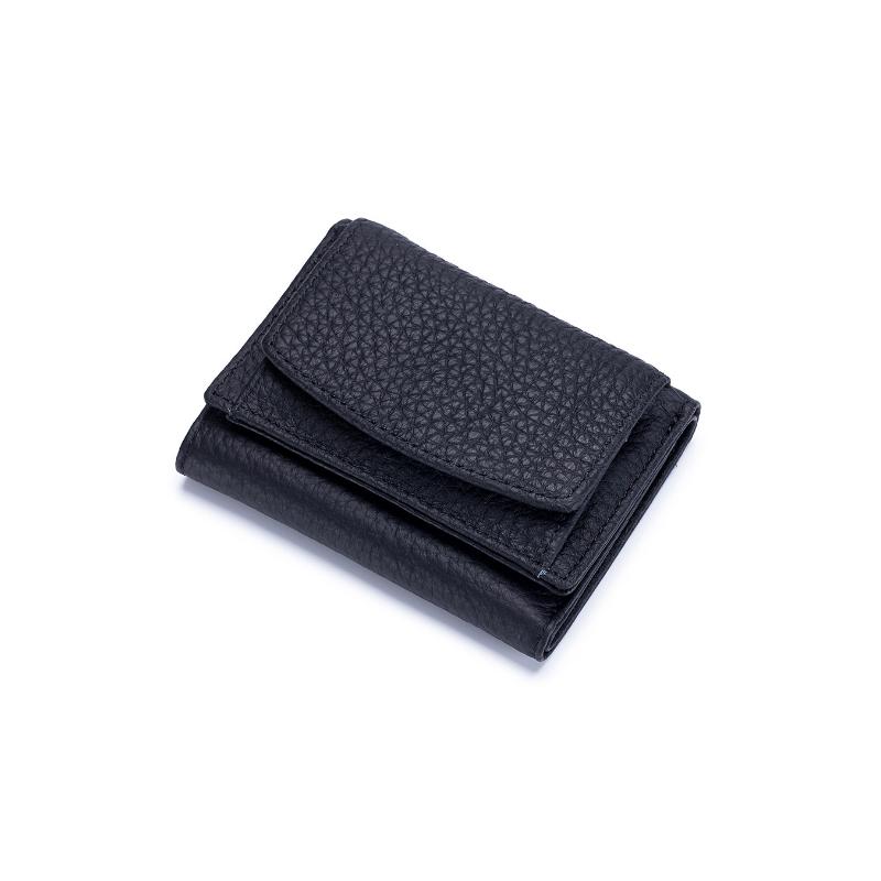 Compact RFID Blocking Leather Wallet for Women – Snap-Close Coin Purse with Card Slots & RFID Shield for Everyday Carry