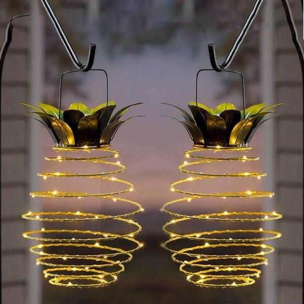 TROPICBEAM – Lanterne solaire ananas pour une lueur de soirée chaleureuse