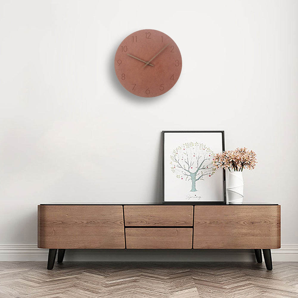 Minimalist Wall Clock | Silent Mechanism with Elegant Wood Design for Tranquil Spaces