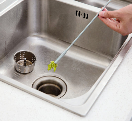 Drain Snake Hook Tool for Kitchen Sink Tub Shower Hair Clog Removal Unclogging Plumbing