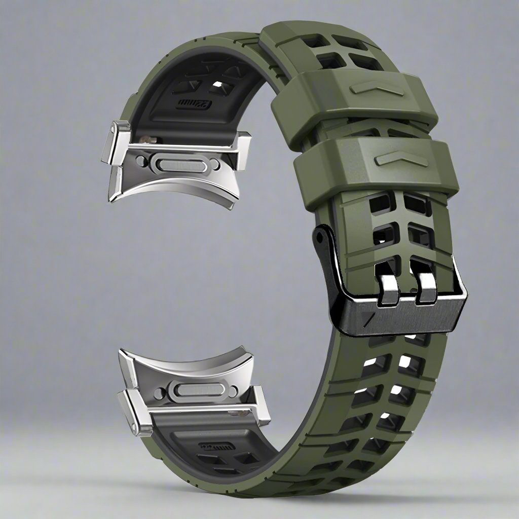 Flexible Silicone Galaxy Watch Ultra Band – Sport Strap for 47mm Ultra, Ultra 2 & 2025 Models – Adjustable Buckle Replacement Wristband