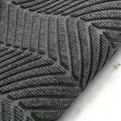 Creston Door Mat - Non-Slip Chevron Design, Indoor Outdoor Welcome Mat