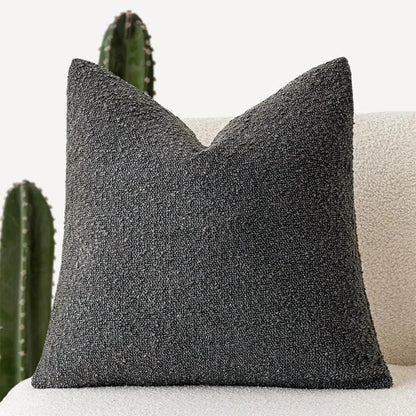 Textured Boucle Pillow Case 18×18 Inches Soft Cover for Couch Bedroom Chair Minimalist Neutral Decor Accent Throw Cushion for Modern Home