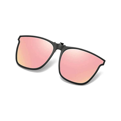 Polarized Flip-Up Clip-On Sunglasses for Prescription Glasses | UV400 Protection | Lightweight Magnesium Alloy | Driving Fishing Outdoor | M