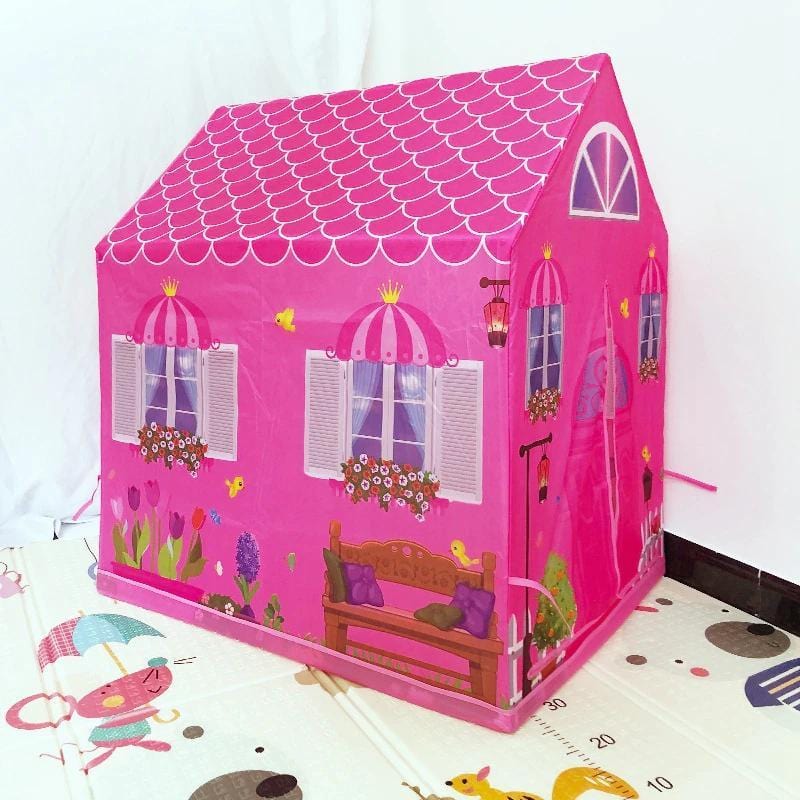 Kids Play Tent Castle Playhouse for Indoor & Outdoor – Pop-Up Hideaway Fort for Toddlers Girls Boys – Portable Lightweight Folding Cottage