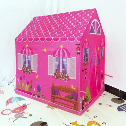 Kids Play Tent Castle Playhouse for Indoor & Outdoor – Pop-Up Hideaway Fort for Toddlers Girls Boys – Portable Lightweight Folding Cottage
