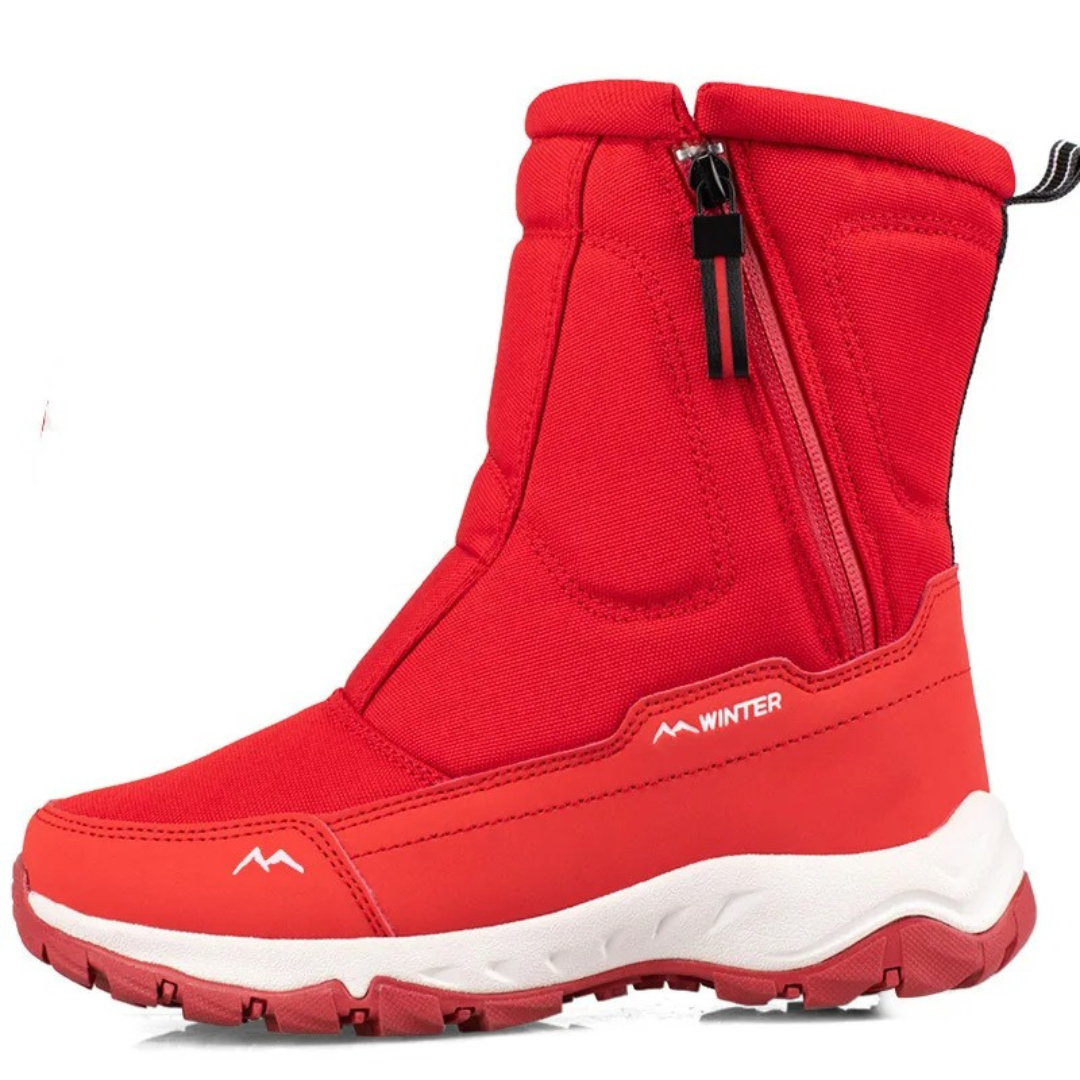 Insulated Waterproof Snow Boots for Women – Slip-Resistant Winter Footwear with Plush Lining for Cold Weather