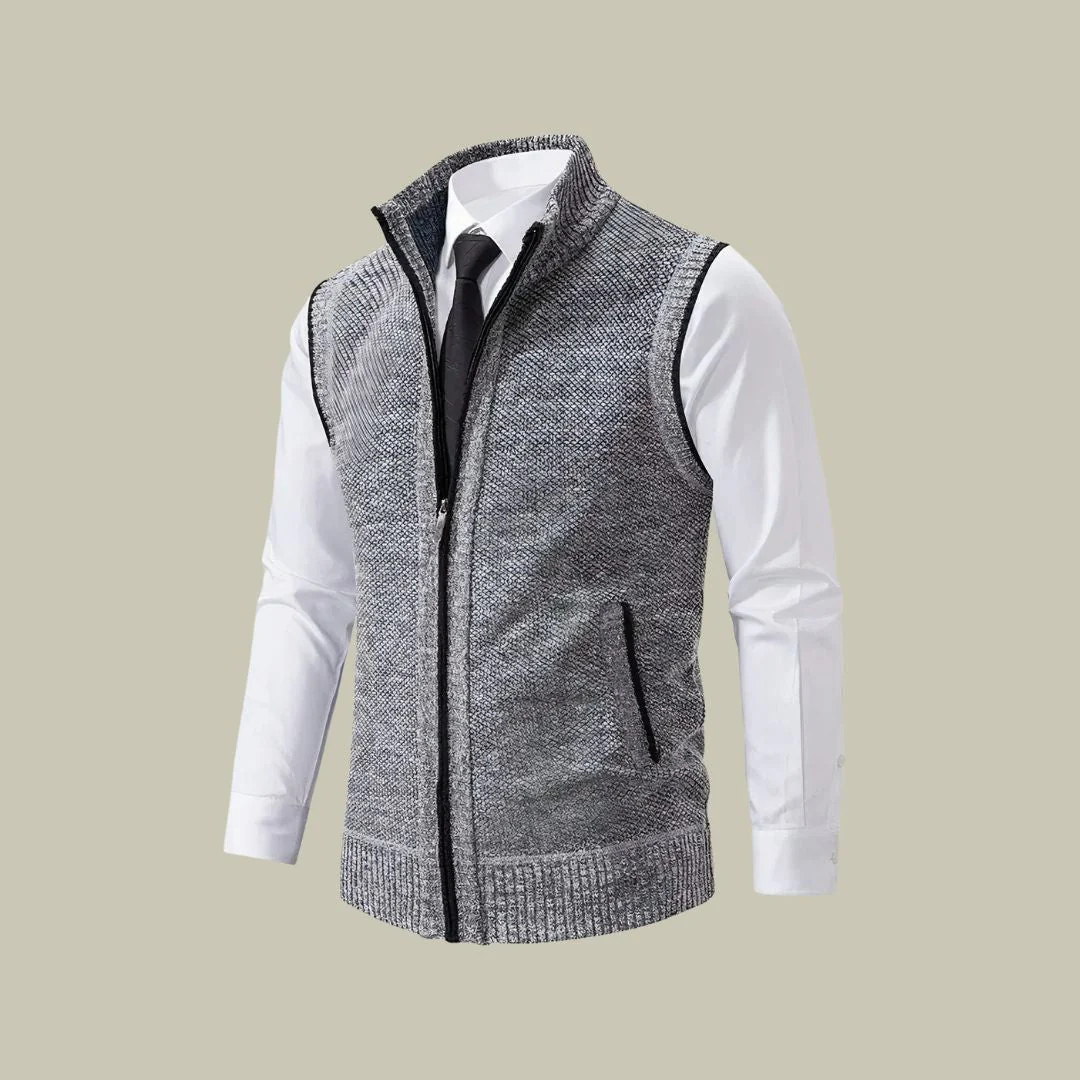 Men's Insulated Zip-Up Vest – Lightweight Layering Sleeveless Jacket for Fall Winter Spring | Tailored Fit Bodywarmer Gilet