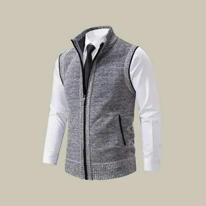 Men's Insulated Zip-Up Vest – Lightweight Layering Sleeveless Jacket for Fall Winter Spring | Tailored Fit Bodywarmer Gilet
