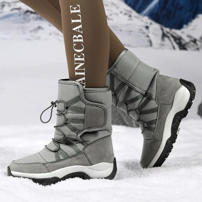 Waterproof Insulated Winter Boots for Men & Women – Slip-On Snow Boots with Plush Lining & Non-Slip Rubber Sole for Cold Weather Hiking &