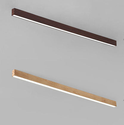 Plafonnier LED rectangulaire encastré 47 pouces en aluminium avec diffuseur en acrylique grain de bois pour salle à manger, chambre, bureau, naturel, chaud, minimaliste