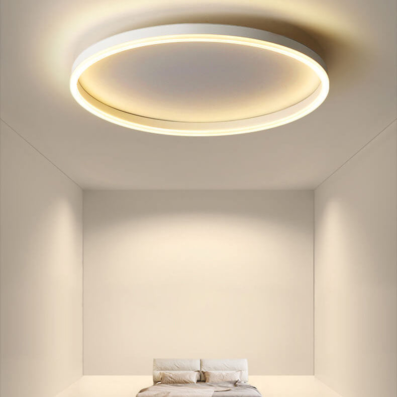 20 in Dimmable LED Ceiling Light with Remote Iron & Acrylic Fixture for Bedrooms Hallways Living Rooms Modern Low-Profile Design