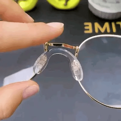 Plaquettes de nez transparentes en silicone antidérapant pour lunettes, lot de 5