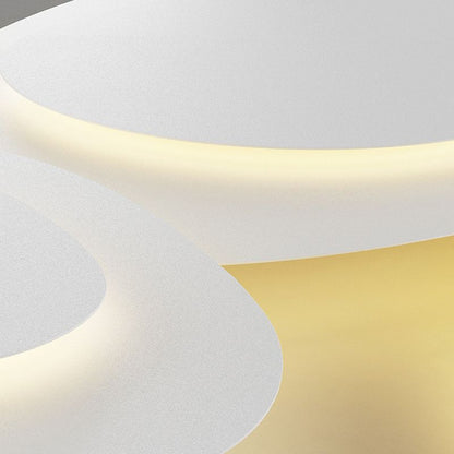 Modern White Cloud Metal Ceiling Light Flush Mount for Bedroom Living Room Dining Room | Dimmable LED Surface Mount Fixture