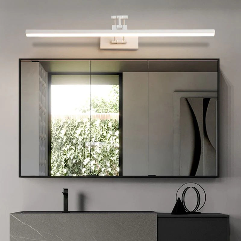 Adjustable Linear Wall Sconce LED Modern Minimalist Indoor Lighting Fixture for Hallway Bedroom Bathroom