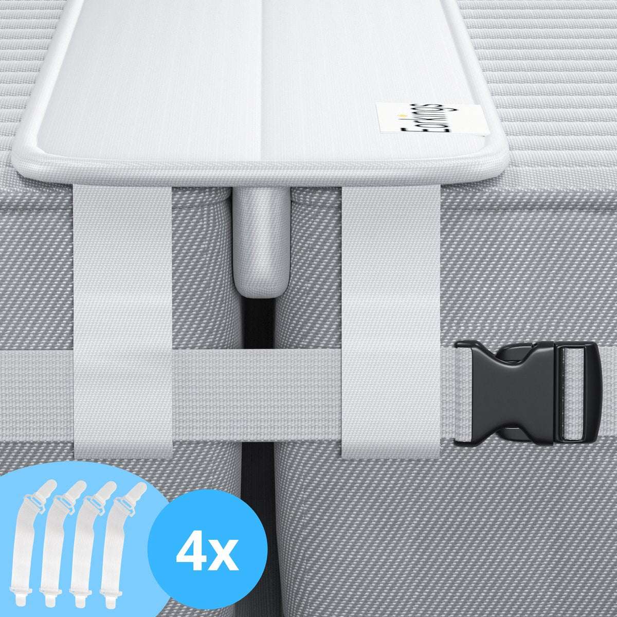 Pont de lit en mousse pour matelas séparés 79 po, convertisseur de lit jumeau en très grand lit (King), éliminateur d'espace blanc, sangle antidérapante, stabilisateur de surface de sommeil pour chambre de couple