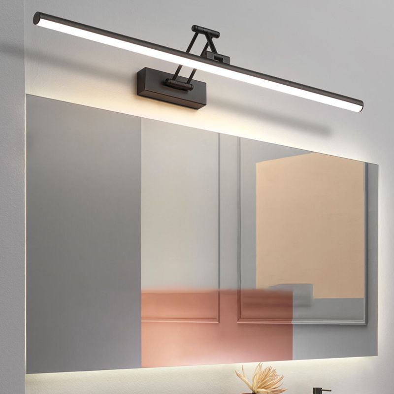 LED Vanity Light Fixture with 3 Color Modes for Bathroom Mirror 39 in Black Wall Mount IP44 Rated Modern Linear Lighting Bar for Makeup Groo
