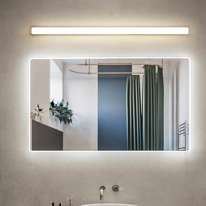 Applique murale de salle de bain moderne à LED, barre lumineuse en acrylique blanc pour miroir, indice de protection IP44