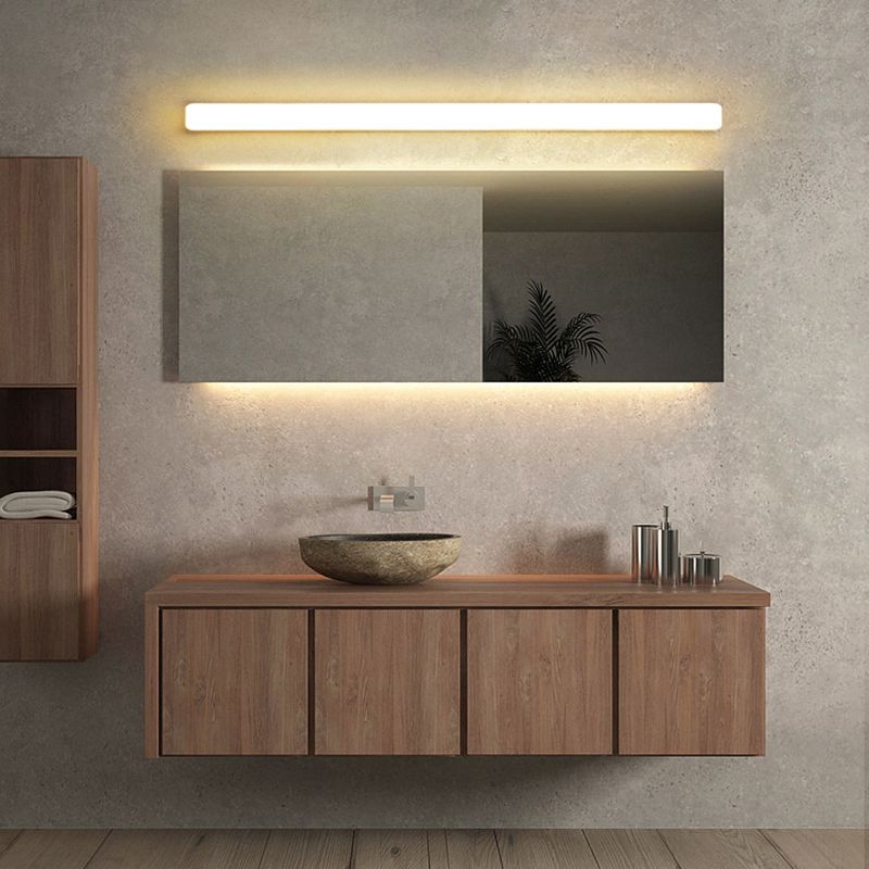 Applique murale de salle de bain moderne à LED, barre lumineuse en acrylique blanc pour miroir, indice de protection IP44