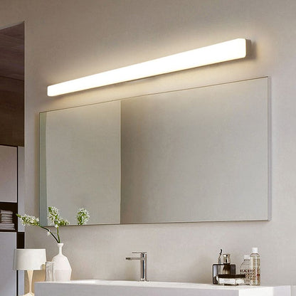 Applique murale de salle de bain moderne à LED, barre lumineuse en acrylique blanc pour miroir, indice de protection IP44