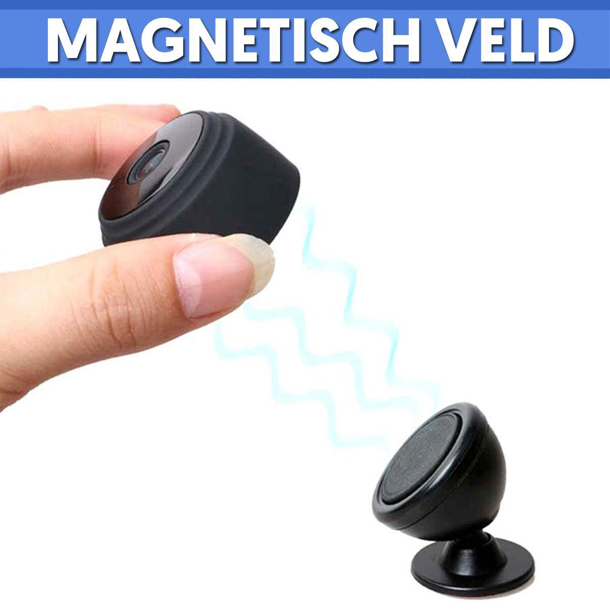 Compact Wireless Security Camera HD 1080P with Night Vision for Home and Office Monitoring