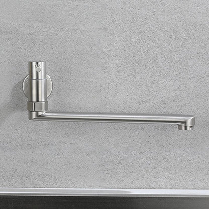 Robinet pivotant mural en acier inoxydable – Remplisseur de casseroles monocommande pour cuisine