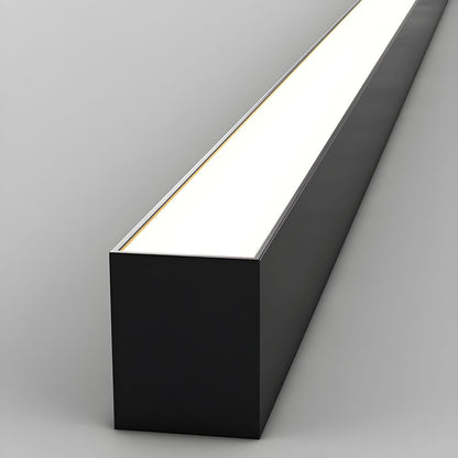 Plafonnier LED linéaire à montage encastré de 47 pouces, luminaire noir pour chambre, salon, couloir, éclairage domestique minimaliste contemporain