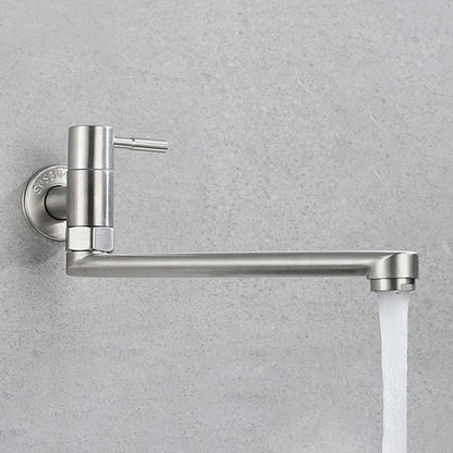 Robinet pivotant mural en acier inoxydable – Remplisseur de casseroles monocommande pour cuisine