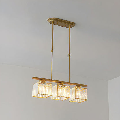 Multi-Light Overhead Fixture with Clear Glass Globes for Dining Tables & Islands – Adjustable Drop, Black Metal Frame, E27 Socket – Contempo