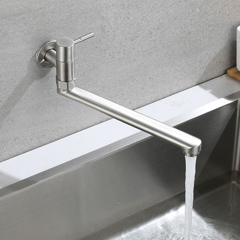 Robinet pivotant mural en acier inoxydable – Remplisseur de casseroles monocommande pour cuisine
