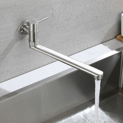Robinet pivotant mural en acier inoxydable – Remplisseur de casseroles monocommande pour cuisine