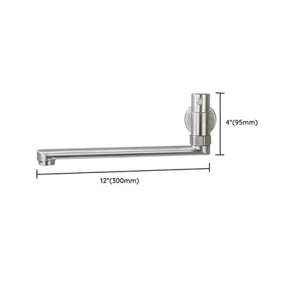 Robinet pivotant mural en acier inoxydable – Remplisseur de casseroles monocommande pour cuisine
