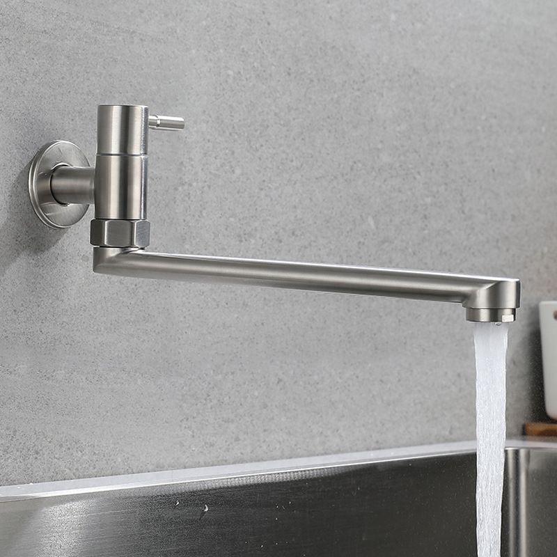 Robinet pivotant mural en acier inoxydable – Remplisseur de casseroles monocommande pour cuisine