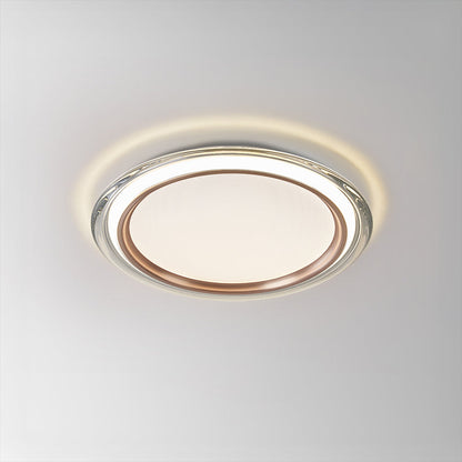 Plafonnier LED encastré rond 14 pouces, luminaire filaire pour chambre à coucher, profil bas 2700K 25 Watts, diffuseur en acrylique, éclairage domestique contemporain