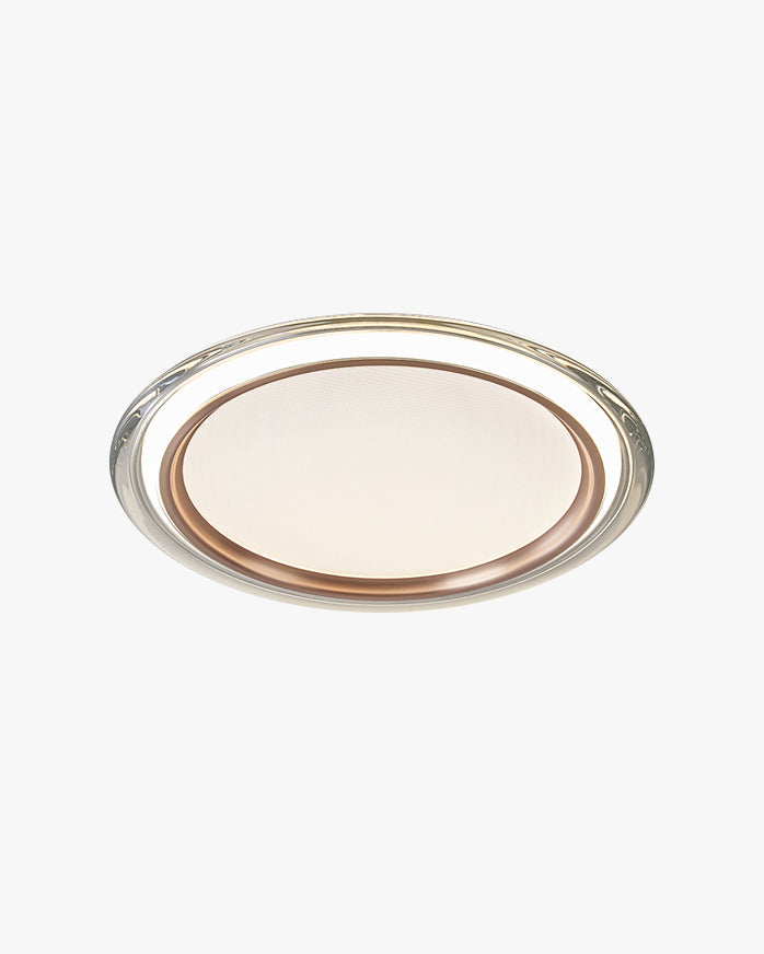 Plafonnier LED encastré rond 14 pouces, luminaire filaire pour chambre à coucher, profil bas 2700K 25 Watts, diffuseur en acrylique, éclairage domestique contemporain
