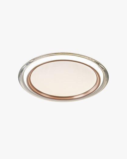 Plafonnier LED encastré rond 14 pouces, luminaire filaire pour chambre à coucher, profil bas 2700K 25 Watts, diffuseur en acrylique, éclairage domestique contemporain