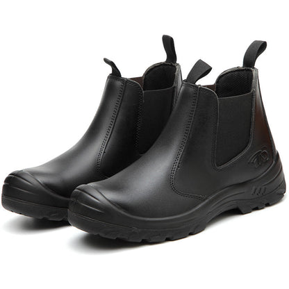 Steel Toe Work Boots Orthopedic Safety Shoes Anti-Fatigue with Arch Support for Construction Warehouse Factory