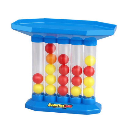 Desktop Tabletop Skill Game for Kids & Adults - 4-in-a-Row Strategy Challenge with Ball Launcher - Indoor Family Activity Game for 2 Players