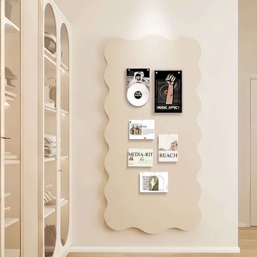 Felt Pin Board with Push Pins – 24×47 in Wall Organizer for Notes, Photos & Memos – Home Office Bulletin Display