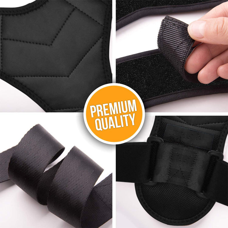 Posture Support Brace for Upper Back and Shoulders – Adjustable Alignment Trainer for Men and Women