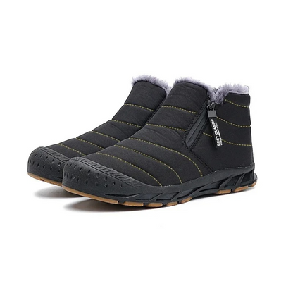 Men's & Women's Insulated Waterproof Winter Boots with Side Zipper for Snow & Ice | Fleece-Lined Slip-Resistant Shoes for Hiking, Walking