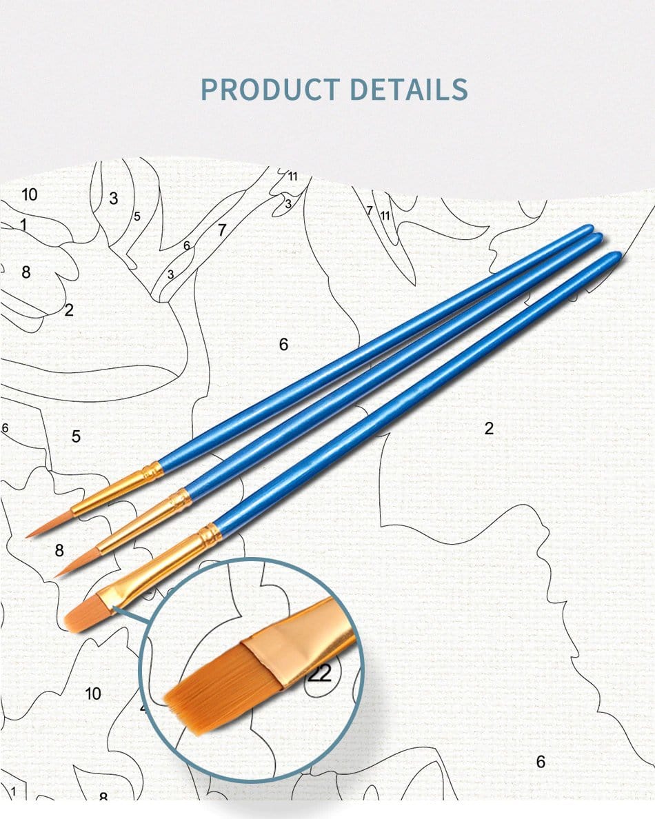 Paint by Numbers Kit for Adults & Kids – Numbered Canvas Art Set with Brushes & Paints – Relaxing DIY Activity for Beginners – Home