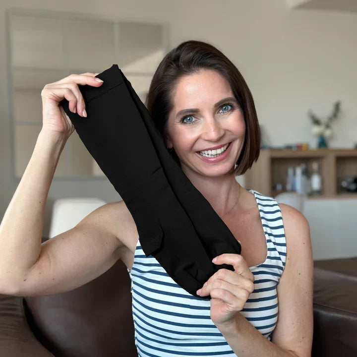 Graduated Compression Socks with Heel & Ankle Support for Circulation, Swelling & Fatigue Relief – Seamless, Moisture-Wicking Design