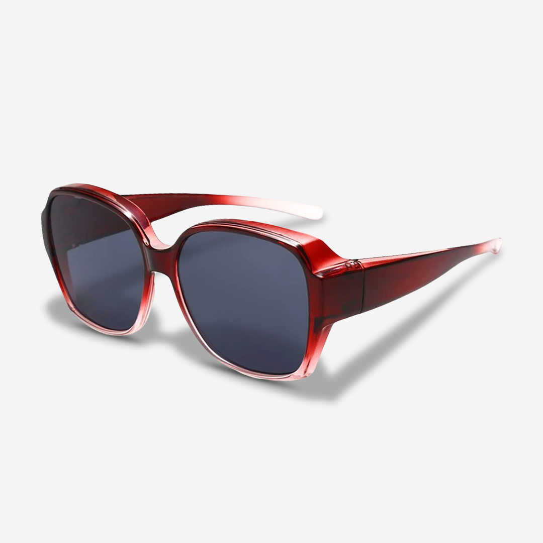 Polarized Clip-On Sunglasses for Prescription Glasses | UV400 Lenses Flip-Up Sun Shades