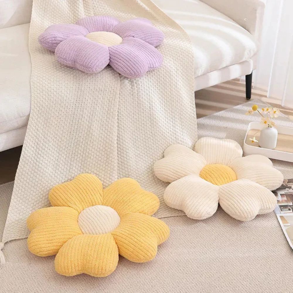 Flora Cushion - Microfiber Flower Shape, Versatile Comfort