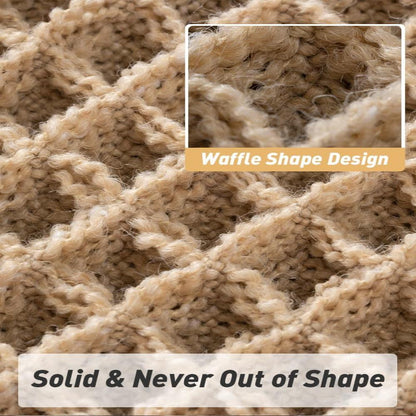 Tapis de bain gaufré à séchage rapide, antidérapant, beige, pour salles de bain modernes, confort moelleux