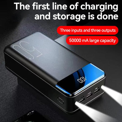 Chargeur portable ultra haute capacité, batterie externe 100 000 mAh, recharge rapide USB-A et USB-C pour iPhone, Android, ordinateur portable, tablette, voyage, camping et urgence