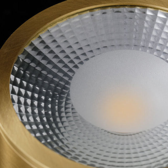 Slim-Profile Circular LED Ceiling Light – Brushed Copper Finish for Entryways, Bedrooms & Living Rooms