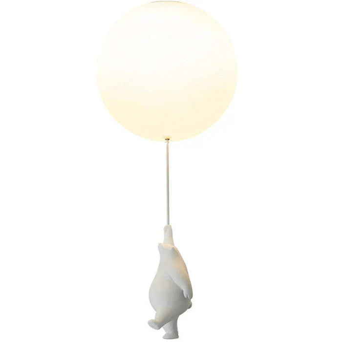 Kids Bear Balloon Ceiling Light Fixture - Whimsical Pendant Lamp for Nursery Bedroom Playroom